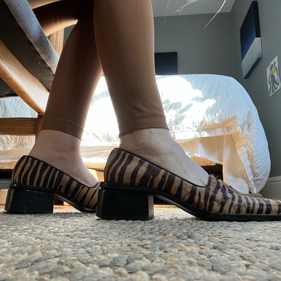 Enzo Angiolini Genuine Leather Animal Print Shoes - Size 7 - Picture 3 of 14